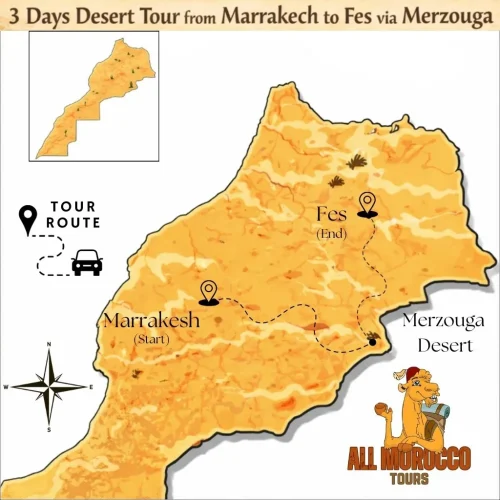 marrakech-to-fes-3-day-desert-tour-route-map